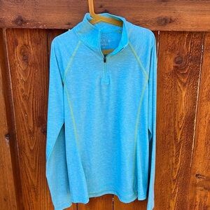 EUC Orvis Trout Bum teal half zip pullover. XS